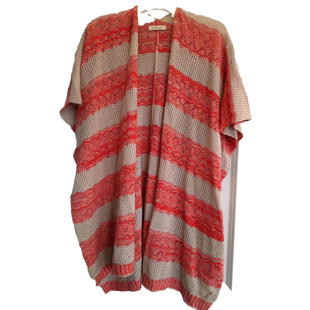 La Fiorentina Knit Women's Open Sweater Wrap Poncho One Size Cardigan Shawl Cape